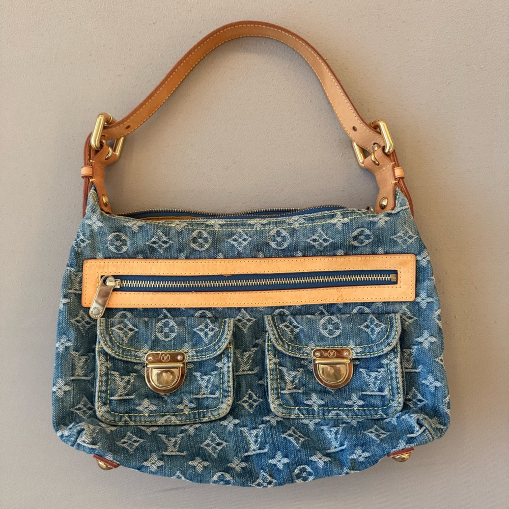Louis Vuitton Denim Shoulder Bag Rare